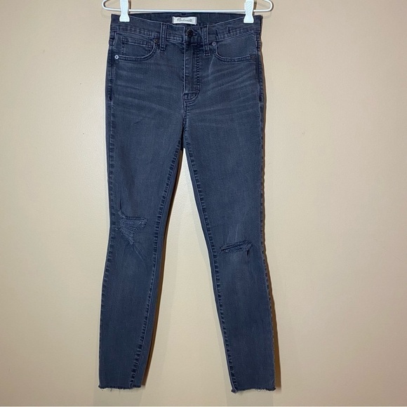 Madewell 9" Mid-Rise Skinny Jeans in Black Sea size 27 - Picture 6 of 15